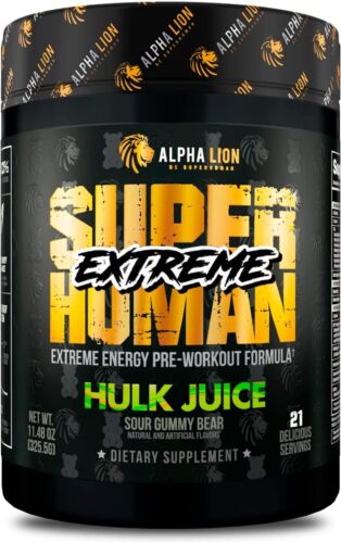 Alpha Lion Super Human Extreme Pre Workout Hulk Juice