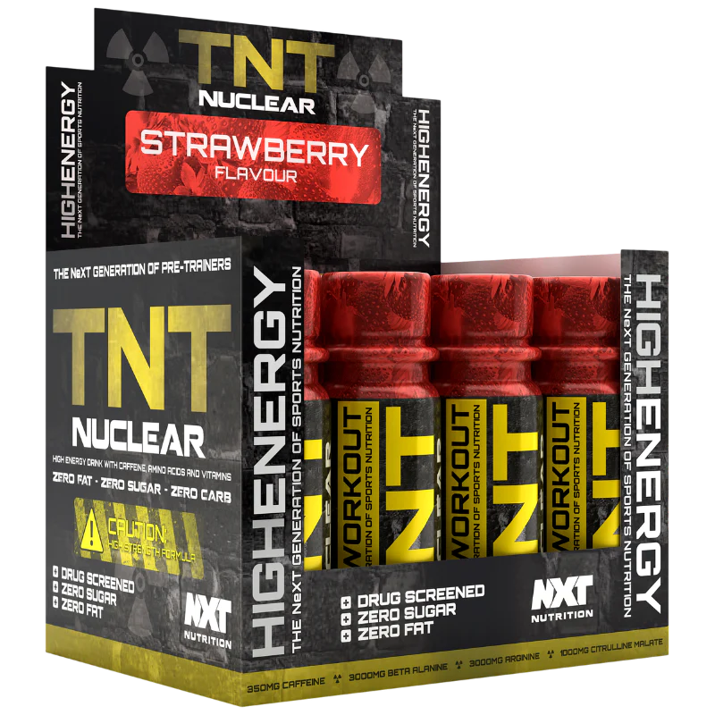 TNT Nuclear Pre Workout Shots Strawberry